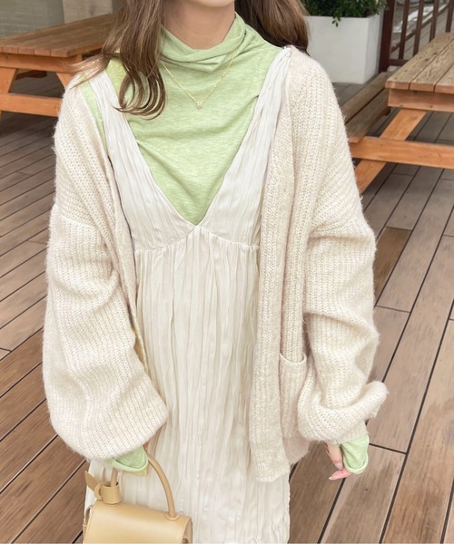 apres jour（アプレジュール）の「クリンクルワンピース【ZOZOTOWN限定アイテム】（ワンピース・レディース・カーキ/アイボリー/ブラック/オレンジ・フリー/X-LARGE）」の14枚目の写真