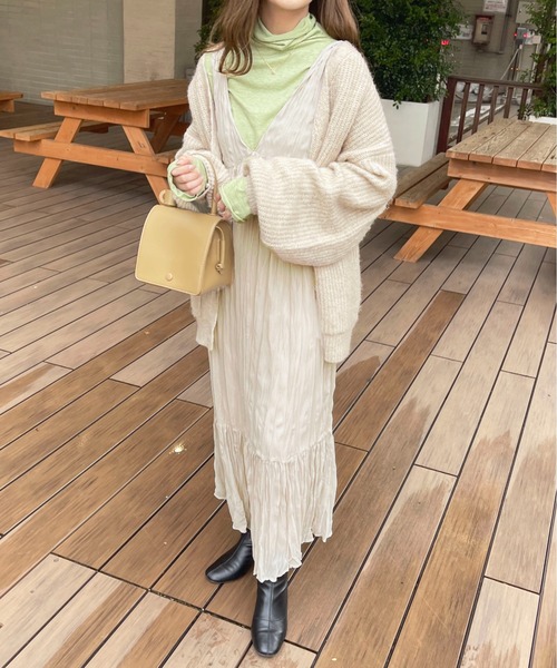 apres jour（アプレジュール）の「クリンクルワンピース【ZOZOTOWN限定アイテム】（ワンピース・レディース・カーキ/アイボリー/ブラック/オレンジ・フリー/X-LARGE）」の18枚目の写真