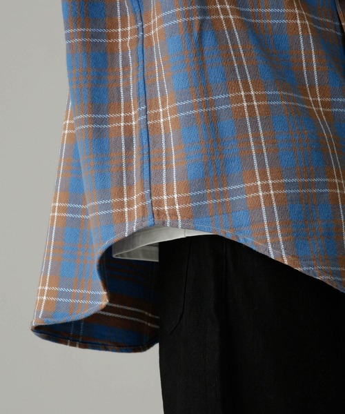 NANO universe（ナノユニバース）の「LB.04/別注ALASKAN チェックシャツ（シャツ/ブラウス・メンズ・ピンク/チャコール/その他1・S/M/L）」の12枚目の写真