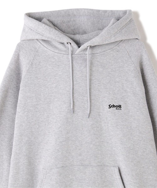 schott（ショット）の「Schott/ショット/HOODED SWEATSHIRT/フーディースウェットシャツ（パーカー・メンズ・キナリ/チャコール/その他/オリーブ系・XL/L/2XL/M）」の14枚目の写真