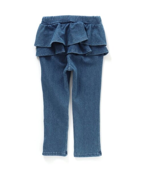 Ampersand（アンパサンド）の「フリルふんわりニットレギンス（その他パンツ・キッズ・ピンク/ネイビー/ベージュ/ブルー・80/90/95/100/110/120/130/140）」の3枚目の写真