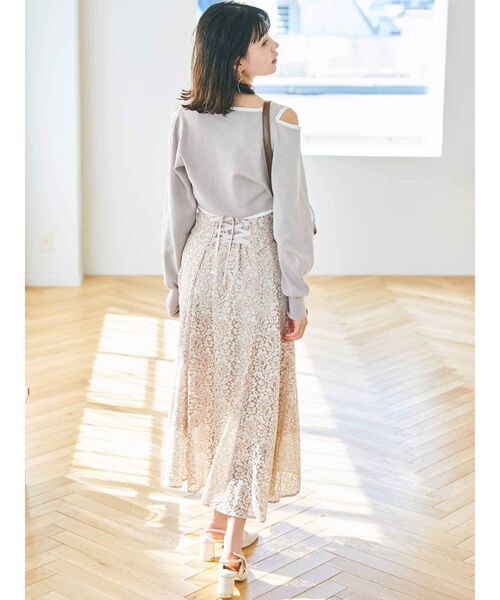 dazzlin(ダズリン)の「パステルレースフレアスカート(スカート・レディース・ブルー/ピンク/イエロー・SMALL/MEDIUM)」の8枚目の写真