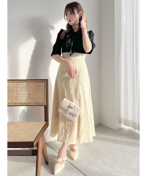 dazzlin(ダズリン)の「パステルレースフレアスカート(スカート・レディース・ブルー/ピンク/イエロー・SMALL/MEDIUM)」の10枚目の写真