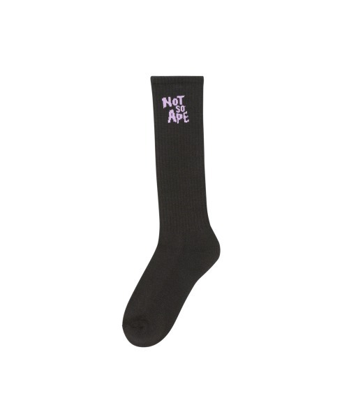 Not So Ape（ノットソーエイプ）の「Block Logo Socks（ソックス/靴下・メンズ・ホワイト/ブラック・FREE）」の3枚目の写真