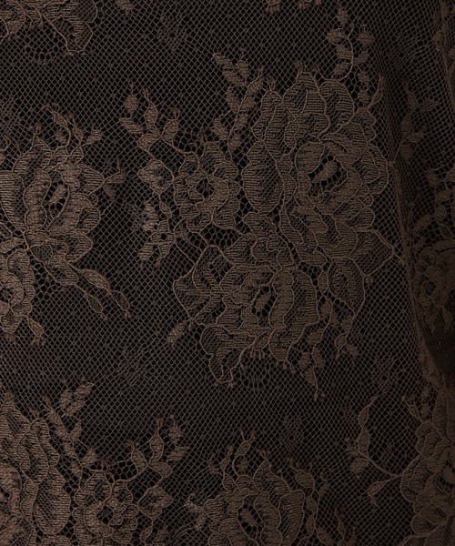 AIMER(エメ)の「花柄レース8分丈ブラウス(シャツ/ブラウス・レディース・ベージュ/ブラウン/ブラック/グレー・MEDIUM/LARGE)」の9枚目の写真