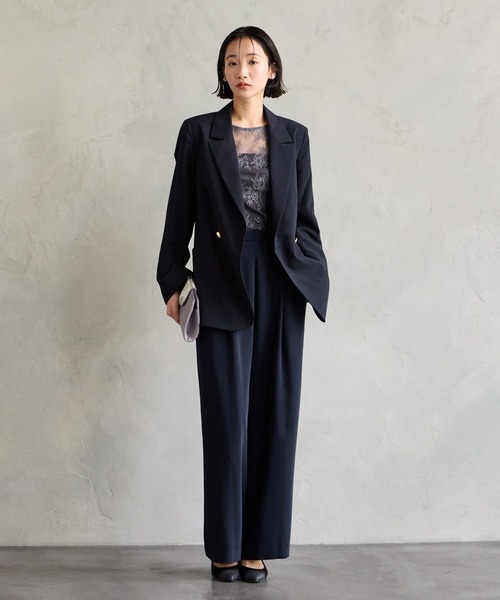 AIMER(エメ)の「花柄レース8分丈ブラウス(シャツ/ブラウス・レディース・ベージュ/ブラウン/ブラック/グレー・MEDIUM/LARGE)」の8枚目の写真