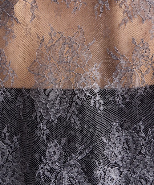 AIMER(エメ)の「花柄レース8分丈ブラウス(シャツ/ブラウス・レディース・ベージュ/ブラウン/ブラック/グレー・MEDIUM/LARGE)」の5枚目の写真