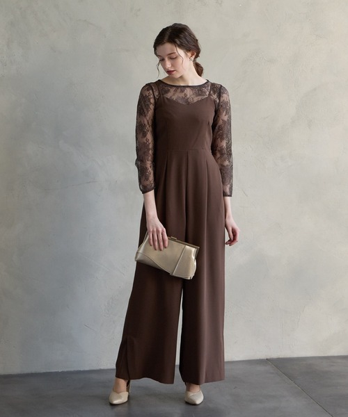 AIMER(エメ)の「花柄レース8分丈ブラウス(シャツ/ブラウス・レディース・ベージュ/ブラウン/ブラック/グレー・MEDIUM/LARGE)」の15枚目の写真