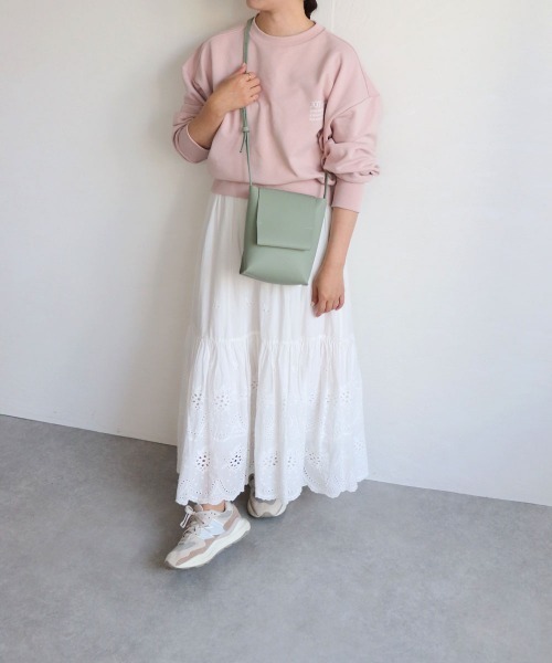 T・S・L（ティーエスエル）の「一枚合皮ミニショルダーバッグ（ショルダーバッグ・レディース・ミント/チャコールグレー/レモンイエロー/アイボリー・FREE）」の8枚目の写真