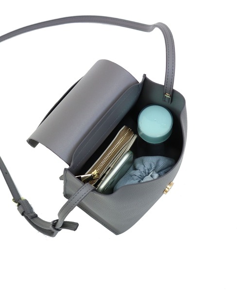 T・S・L（ティーエスエル）の「一枚合皮ミニショルダーバッグ（ショルダーバッグ・レディース・ミント/チャコールグレー/レモンイエロー/アイボリー・FREE）」の20枚目の写真