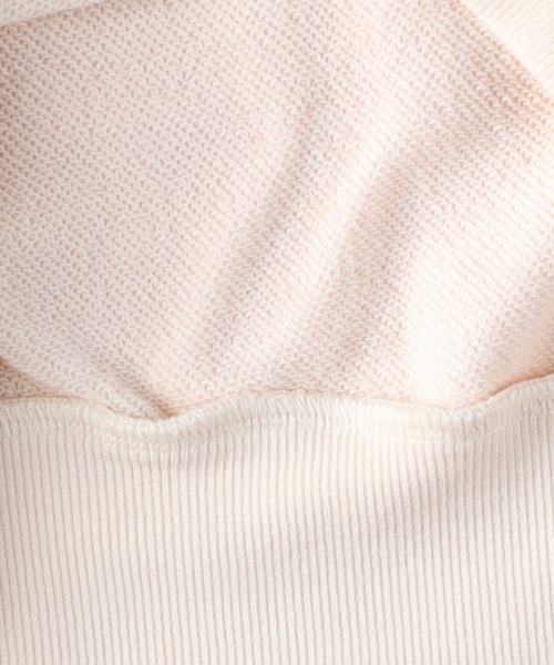 VIVIAN BLUE(ビビアンブルー)の「【VIVIAN BLUE】袖切り替えスウェット(スウェット・キッズ・オフホワイト/ライム・140/130/120/150)」の6枚目の写真