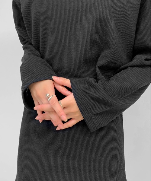 LVEU.(ラブユ.)の「【ZOZOTOWN限定】Light rib knit skirt setup / ライトリブニットスカートセットアップ(セットアップ・レディース・ブラック・FREE)」の16枚目の写真