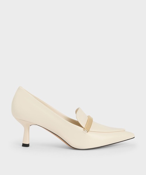 CHARLES & KEITH メタリックアクセント ローファーパンプス メタリックアクセント ローファーパンプス（ローファー
