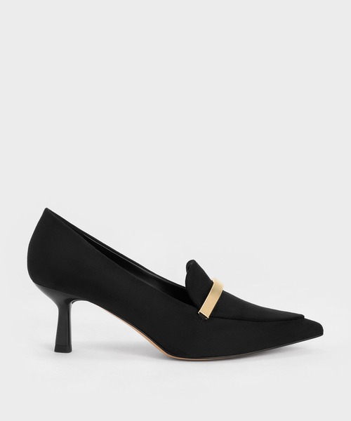 charles & keith メタリックアクセント　ローファー　パンプス CHARLES ＆ KEITH ローファー メタリックアクセント ローファー