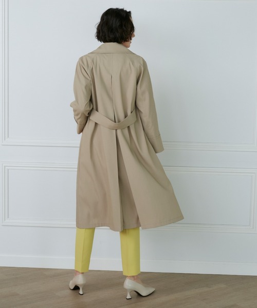 INED 新品 テントトレンチコート ベージュ STORY掲載 INED（イネド）の「テントトレンチコート「STORY3月号掲載」（トレンチ