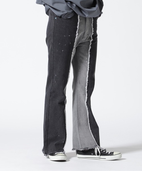 DANKE SCHON(ダンケシェーン)の「DankeSchon/ダンケシェーン/reDNM+1FLARE(その他パンツ・メンズ・ブラック/ブルー・M/S)」の2枚目の写真
