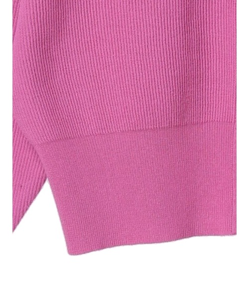 earth music&ecology（アースミュージックアンドエコロジー）の「スナップ釦リブカーディガン（カーディガン/ボレロ・レディース・ベージュ/ブラック/ピンク/サックスブルー・FREE）」の16枚目の写真