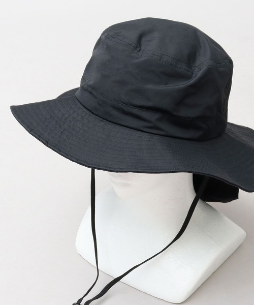 Basiquenti（ベーシックエンティ）の「撥水加工 ナイロン サンシェード付き アドベンチャーハット（ハット・メンズ・ベージュ/ブラック/グレー/カーキ・FREE）」の6枚目の写真