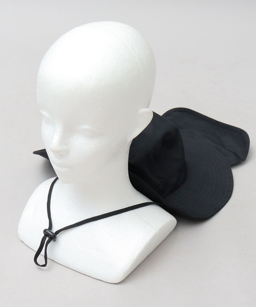 Basiquenti（ベーシックエンティ）の「撥水加工 ナイロン サンシェード付き アドベンチャーハット（ハット・メンズ・ベージュ/ブラック/グレー/カーキ・FREE）」の8枚目の写真