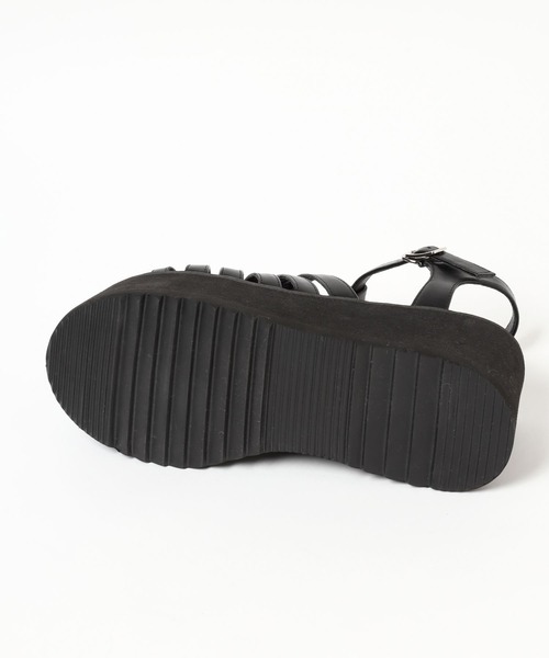 Heather(ヘザー)の「バルキーソールグルカサンダル 182405(サンダル・レディース・ブラック/オフホワイト・M/L)」の6枚目の写真