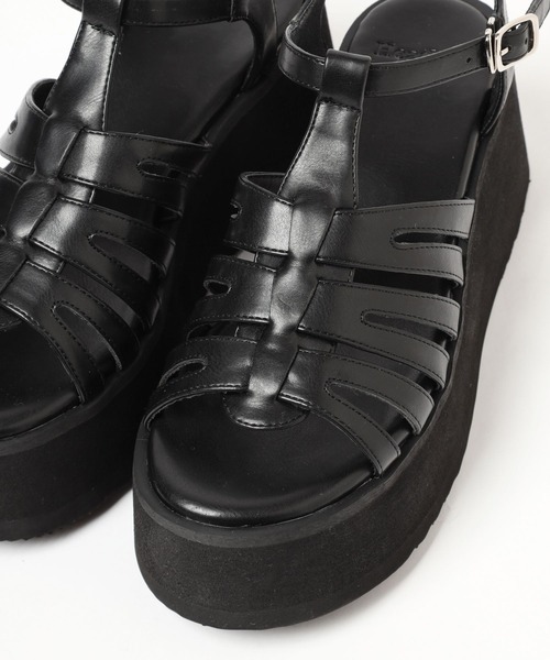 Heather(ヘザー)の「バルキーソールグルカサンダル 182405(サンダル・レディース・ブラック/オフホワイト・M/L)」の8枚目の写真