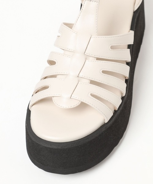 Heather(ヘザー)の「バルキーソールグルカサンダル 182405(サンダル・レディース・ブラック/オフホワイト・M/L)」の13枚目の写真