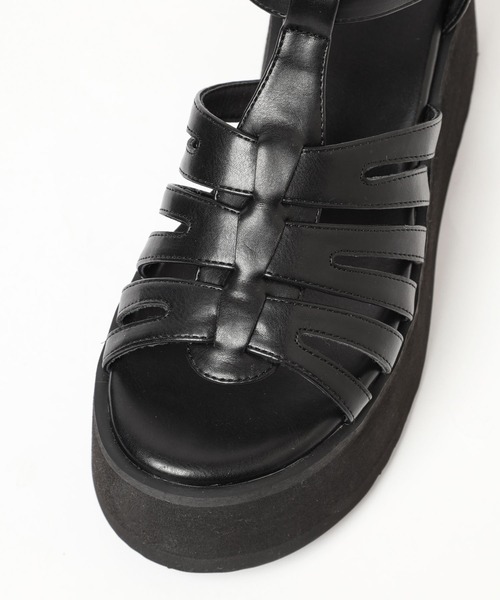 Heather(ヘザー)の「バルキーソールグルカサンダル 182405(サンダル・レディース・ブラック/オフホワイト・M/L)」の14枚目の写真