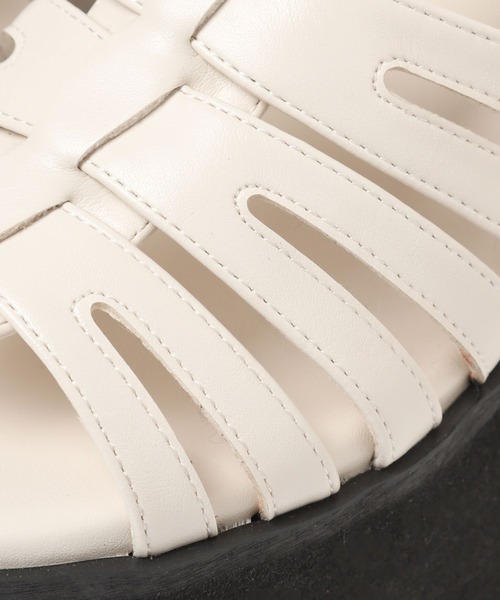 Heather(ヘザー)の「バルキーソールグルカサンダル 182405(サンダル・レディース・ブラック/オフホワイト・M/L)」の15枚目の写真