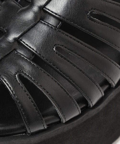 Heather(ヘザー)の「バルキーソールグルカサンダル 182405(サンダル・レディース・ブラック/オフホワイト・M/L)」の16枚目の写真