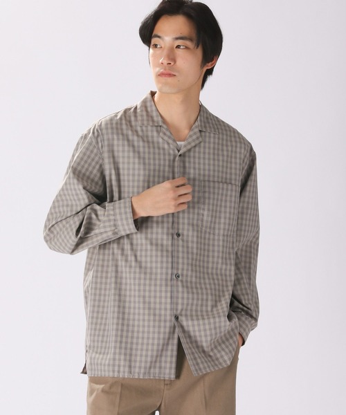 niko and...(ニコアンド)の「TEXCOTT AIR オープンカラーシャツ(シャツ/ブラウス・メンズ・サックスブルー/オフホワイト/その他1/その他2・MEDIUM/LARGE)」の1枚目の写真