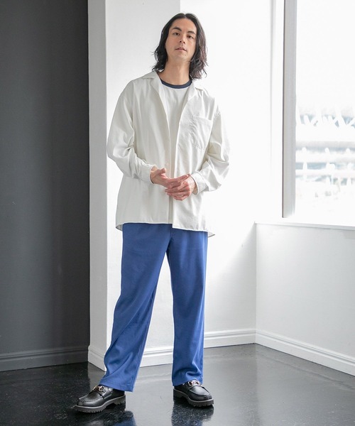 niko and...(ニコアンド)の「TEXCOTT AIR オープンカラーシャツ(シャツ/ブラウス・メンズ・サックスブルー/オフホワイト/その他1/その他2・MEDIUM/LARGE)」の7枚目の写真