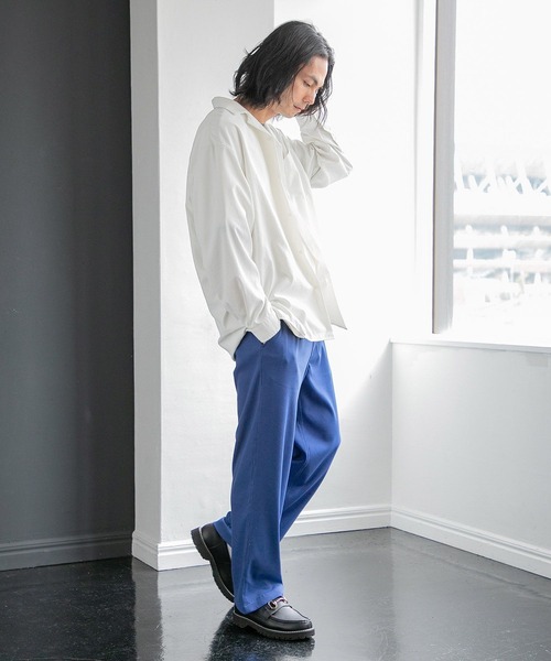 niko and...(ニコアンド)の「TEXCOTT AIR オープンカラーシャツ(シャツ/ブラウス・メンズ・サックスブルー/オフホワイト/その他1/その他2・MEDIUM/LARGE)」の8枚目の写真