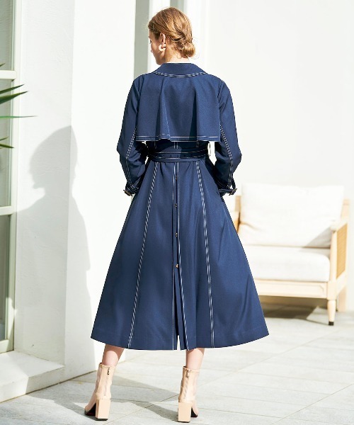 AND COUTURE（アンドクチュール）の「配色ステッチトレンチコート