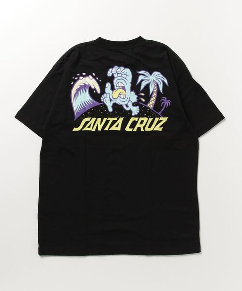 SANTA CRUZ(サンタクルーズ)の「【ムラサキスポーツ別注】SANTACRUZ/サンタクルーズ オーバーサイズ バックプリントTシャツ/クルーネックTee BEACH BUM HAND S/S TEE 502231411(Tシャツ/カットソー・メンズ・ブラック/ホワイト・XL/L/M)」の4枚目の写真