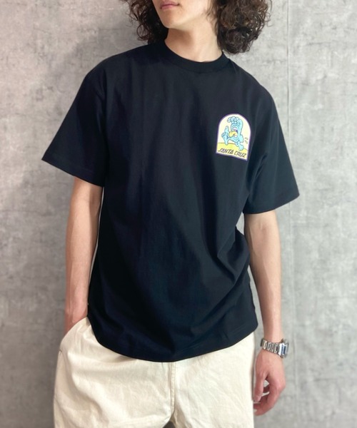 SANTA CRUZ(サンタクルーズ)の「【ムラサキスポーツ別注】SANTACRUZ/サンタクルーズ オーバーサイズ バックプリントTシャツ/クルーネックTee BEACH BUM HAND S/S TEE 502231411(Tシャツ/カットソー・メンズ・ブラック/ホワイト・XL/L/M)」の9枚目の写真
