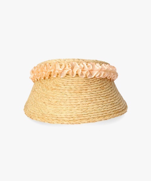 arth(アース)の「arth Frill Ribbon Sun visor(サンバイザー・レディース・ブラック/ナチュラル・FREE)」の15枚目の写真