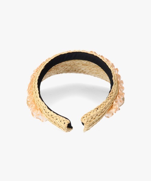 arth(アース)の「arth Frill Ribbon Sun visor(サンバイザー・レディース・ブラック/ナチュラル・FREE)」の12枚目の写真