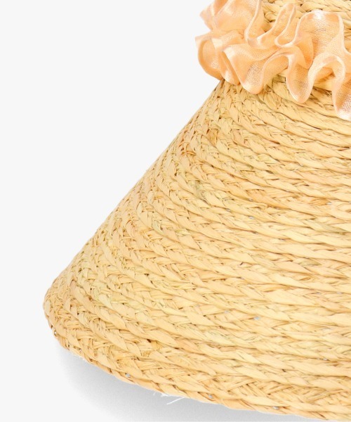 arth(アース)の「arth Frill Ribbon Sun visor(サンバイザー・レディース・ブラック/ナチュラル・FREE)」の21枚目の写真