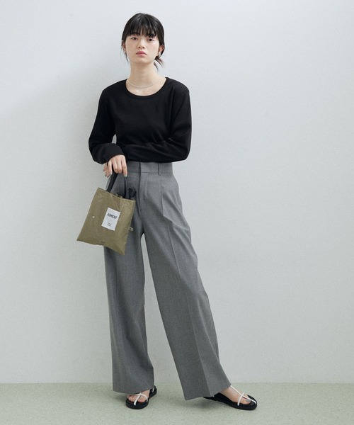 ADAM ET ROPE'（アダムエロペ）の「【サステナブル・晴雨兼用・男女兼用・U-DAY for ADAM ET ROPE'】[ADMERP] UMBRELLA53 with tote / 折りたたみ傘（折りたたみ傘・レディース・キナリ/カーキ/グレー・FREE）」の5枚目の写真