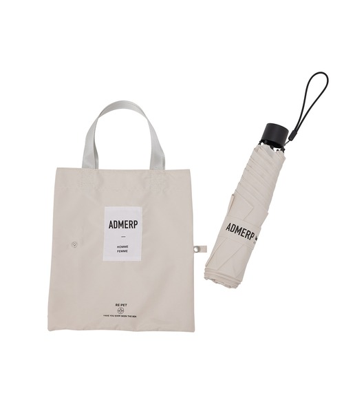 ADAM ET ROPE'（アダムエロペ）の「【サステナブル・晴雨兼用・男女兼用・U-DAY for ADAM ET ROPE'】[ADMERP] UMBRELLA53 with tote / 折りたたみ傘（折りたたみ傘・レディース・キナリ/カーキ/グレー・FREE）」の10枚目の写真