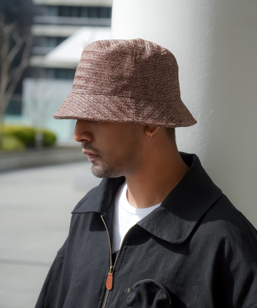SUBLIME(サブライム)の「【SUBLiME/サブライム】MESH BRADE BUCKET HAT(ハット・メンズ・アイボリー/ブラウン・FREE)」の5枚目の写真