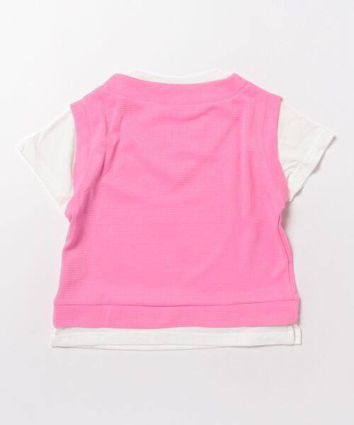 by LOVEiT(バイラビット)の「レイヤード風ベスト(Tシャツ/カットソー・キッズ・ピンク/ベージュ/グリーン・130cm/160cm/120cm/150cm/140cm)」の14枚目の写真