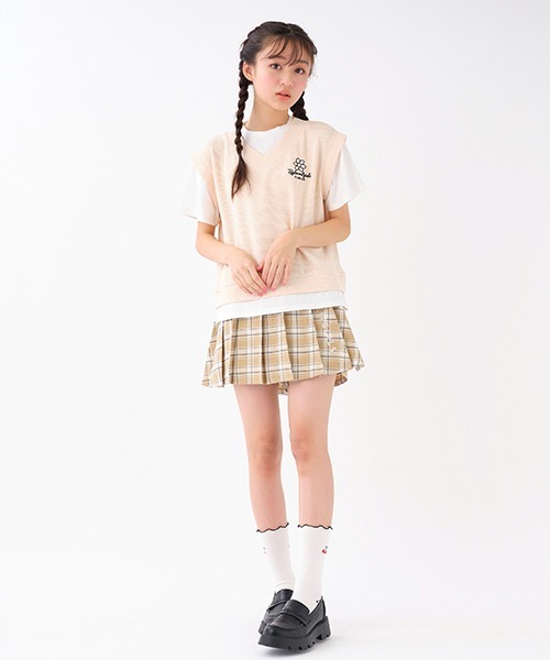 by LOVEiT(バイラビット)の「レイヤード風ベスト(Tシャツ/カットソー・キッズ・ピンク/ベージュ/グリーン・130cm/160cm/120cm/150cm/140cm)」の17枚目の写真