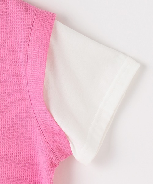by LOVEiT(バイラビット)の「レイヤード風ベスト(Tシャツ/カットソー・キッズ・ピンク/ベージュ/グリーン・130cm/160cm/120cm/150cm/140cm)」の10枚目の写真