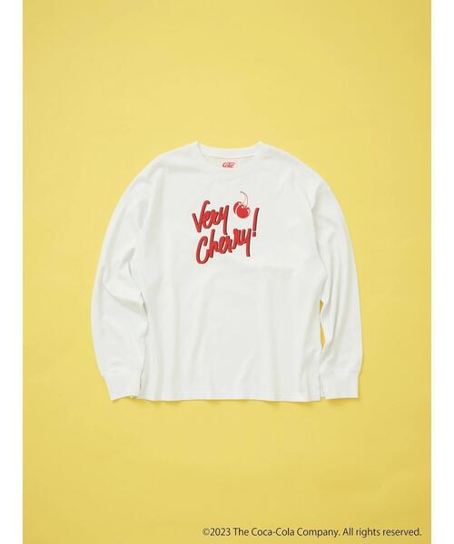 Coca Cola（コカコーラ）の「別注 Cherry Coke「R」ロンTEE（Tシャツ/カットソー・レディース・オフホワイト・FREE）」の2枚目の写真