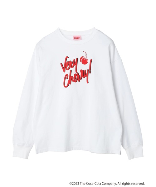 Coca Cola（コカコーラ）の「別注 Cherry Coke「R」ロンTEE（Tシャツ/カットソー・レディース・オフホワイト・FREE）」の6枚目の写真