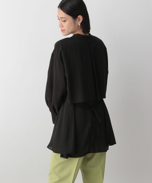 LOWRYS FARM（ローリーズファーム）の「マルチＷＡＹドッキングシャツロングスリーブ　186128（シャツ/ブラウス・レディース・ブラック/グリーン/アイボリー・FREE）」の21枚目の写真