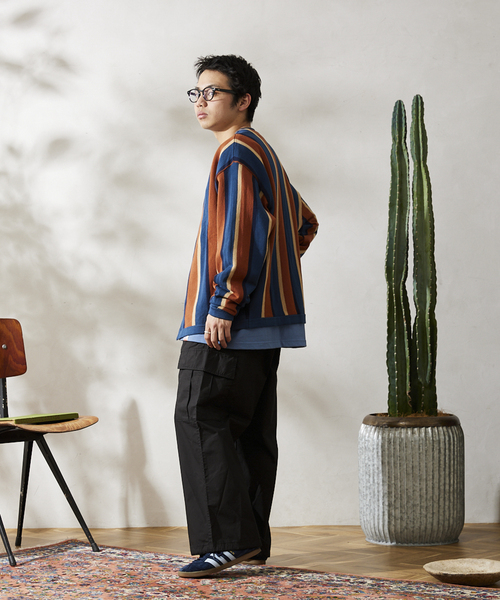 JOURNAL STANDARD relume（ジャーナルスタンダード　レリューム）の「【HOUSE HOLD / ハウスホールド】イージーワイドカーゴパンツ（カーゴパンツ・メンズ・アイボリー/カーキ/ブラック/オリーブ・LARGE/X-LARGE/MEDIUM）」の6枚目の写真