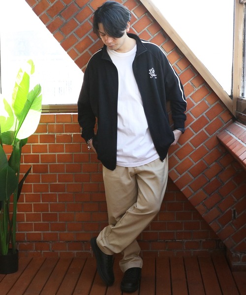 8(eight)(エイト)の「ライントラックジャケット(ジャージ・メンズ・杢グレー/オフホワイト/ロイヤルブルー/ブラック・LARGE/MEDIUM)」の21枚目の写真