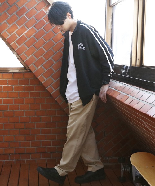 8(eight)(エイト)の「ライントラックジャケット(ジャージ・メンズ・杢グレー/オフホワイト/ロイヤルブルー/ブラック・LARGE/MEDIUM)」の22枚目の写真